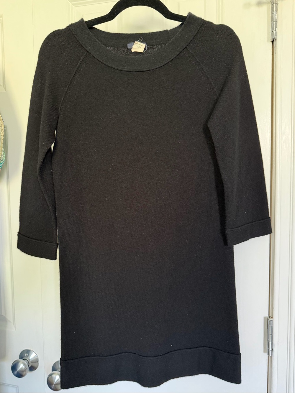 J. Crew Black Cashmere Mini Dress